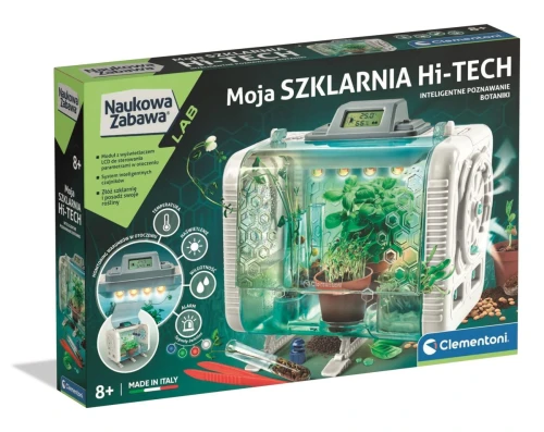 Zestaw kreatywny dla dzieci Naukowa zabawa Szklarnia High Tech Clementoni (50915)