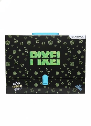 Teczka z szerokim grzbietem na zatrzask Pad1 A4 mix Starpak (583311)