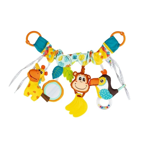 Grzechotka ZAWIESZKA DO WÓZKA KOLOROWA DŻUNGLA Balibazoo (BB82818)