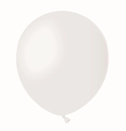 Balon gumowy pastel 100 szt biały 5cal Godan (A50/01)