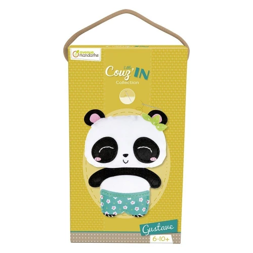 Zestaw kreatywny dla dzieci Zestaw Maskotka do szycia panda Gustav Avenue Mandarine (1101)