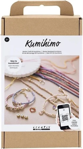 Zestaw kreatywny dla dzieci Zestaw do plecenia bransoletek Kumihimo Creativ (5890)