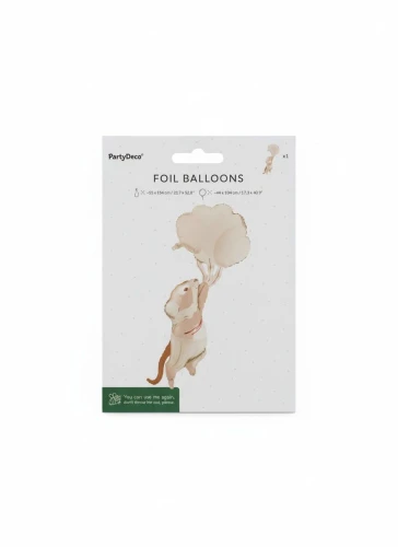 Balon foliowy 44x104 cm, Myszka z balonami Partydeco (FB408)