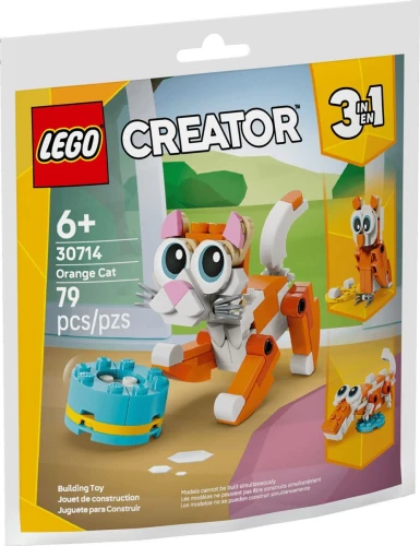 Klocki konstrukcyjne Creator 3w1 Rudy kot Lego (30714)