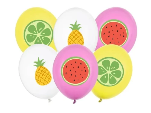 Balon gumowy owoce mix 300mm Partydeco (SB14P-364-000-6)