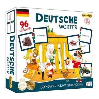 Karty edukacyjne Deutsche Worter Kukuryku 110 sztuk