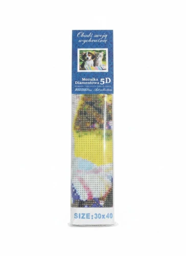 Zestaw kreatywny Diamentowa mozaika 30x40cm Pies i kot 1 Flamingo Line (1(89))