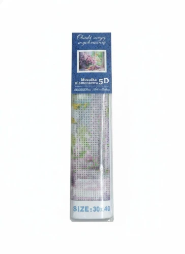 Zestaw kreatywny Diamentowa mozaika 30x40cm Kwiaty bzy 2 Flamingo Line (07)