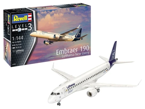 Model do sklejania Samolot Embraer 190 Lufthansa Revell (03883)