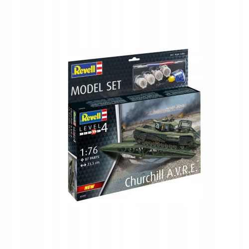 Model do sklejania czołg SET 1/76 /63297/ CHURCHILL A.V.R.E. Revell (63297)