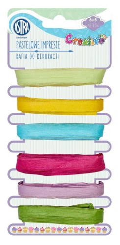 Rafia Astra Creativo rafia 6x5m pastelowe inspiracje mix 21g 5m (5901137111216)