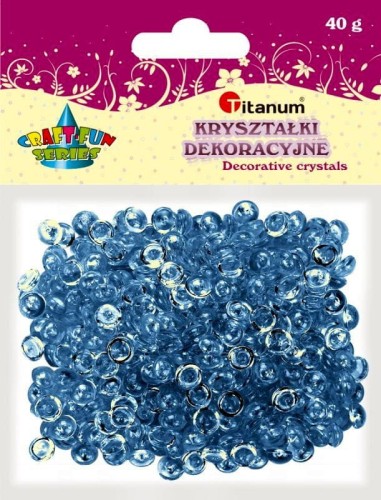Koraliki kreatywne Titanum Craft-Fun Series plastikowe ciemnoniebieskie (40g)