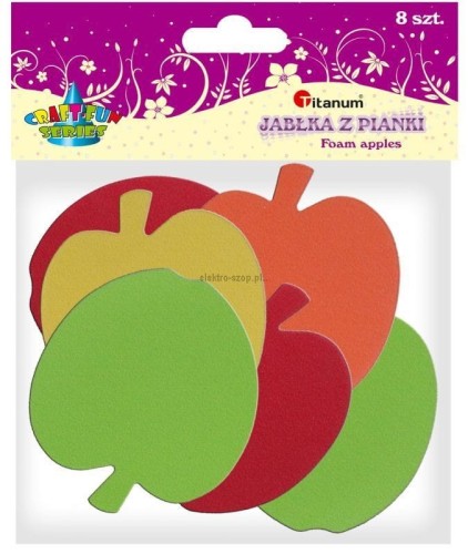 Ozdoba piankowa Titanum Craft-Fun Series jabłka  8szt. (AD097)