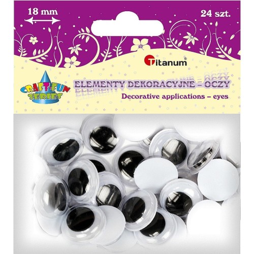 Oczka Titanum Craft-Fun Series 18mm 24 szt