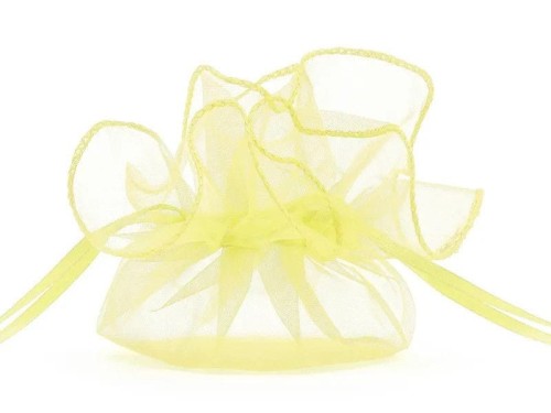 Organza Partydeco Woreczki z organzy, j. żółty, 26cm (1 op. / 20 szt.) (WRG6-084J)