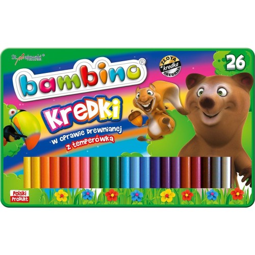 Kredki ołówkowe St.Majewski Bambino 26 kol.