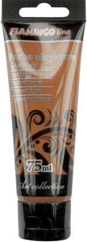 Farba akrylowa Flamingo Line kolor: brązowy jasny 75ml (085)
