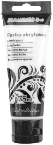Farba akrylowa Flamingo Line kolor: biały tytanowy 75ml (001)