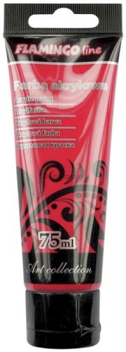 Farba akrylowa Flamingo Line kolor: karminowy 75ml (032)