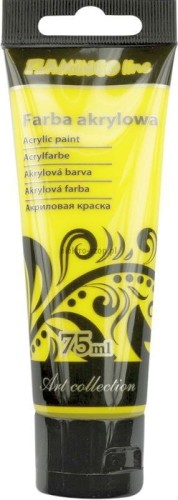 Farba akrylowa Flamingo Line kolor: żółty 75ml (004)