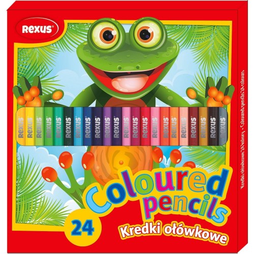 Kredki ołówkowe Rexus 24 kol. (603541)