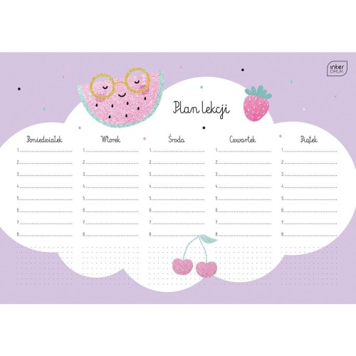 Plan lekcji Interdruk Glitter (PLANA4GLI)