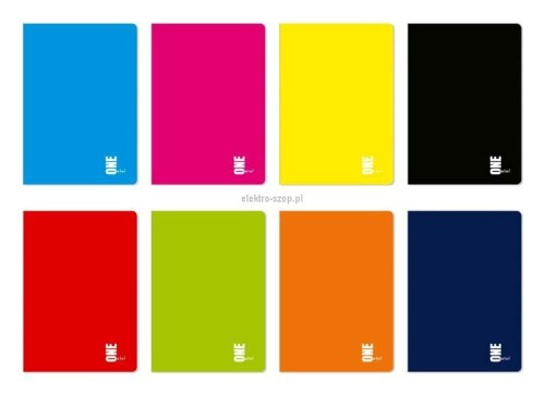 Zeszyt Interdruk One Color A5 80k. 70g krata [mm:] 148x210 (ZE80KF#OC)