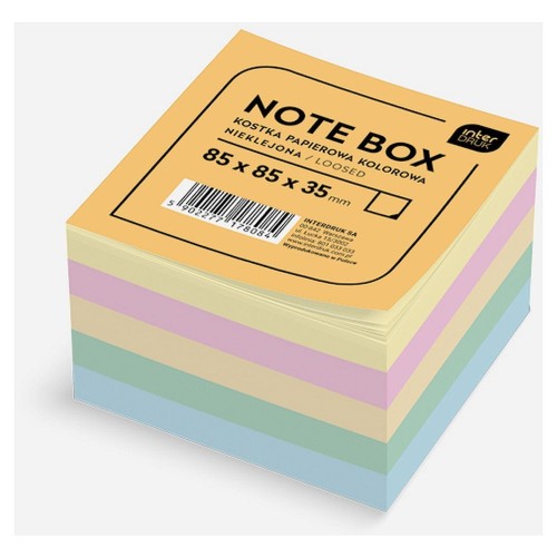 Kostka papierowa Interdruk - mix [mm:] 85x85x 35 (KOSPAPFKNK)