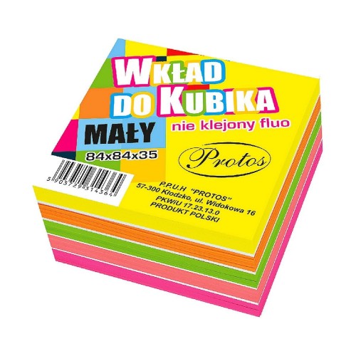 Kostka papierowa Protos - mix [mm:] 84x84x 35