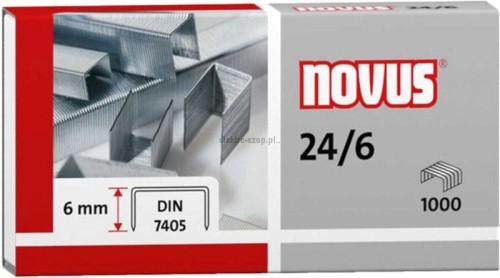 Zszywki 24/6 Novus 1000 szt