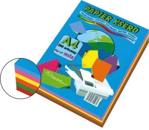 Papier kolorowy Protos intensywny kolor A4 - mix 80g