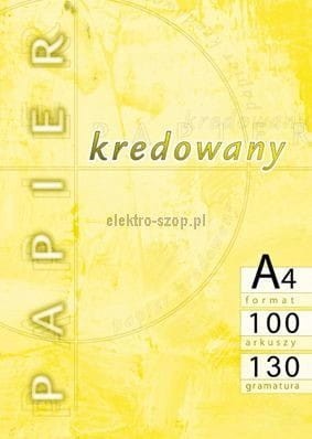 Papier kredowy Kreska A4 - biały [mm:] 210x297