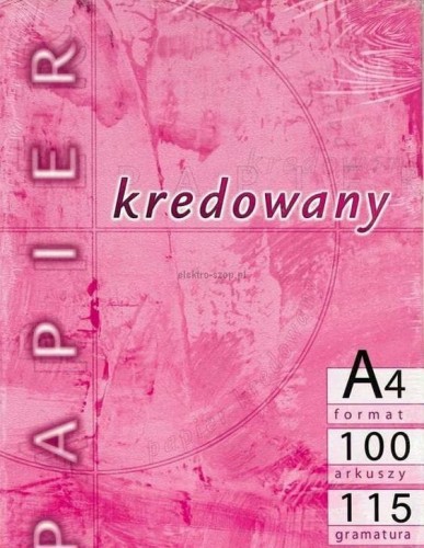 Papier kredowy Kreska A4 - biały [mm:] 210x297