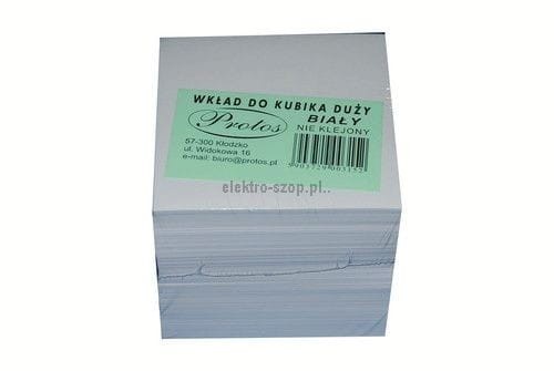 Kostka papierowa Protos - biały [mm:] 85x85x 80