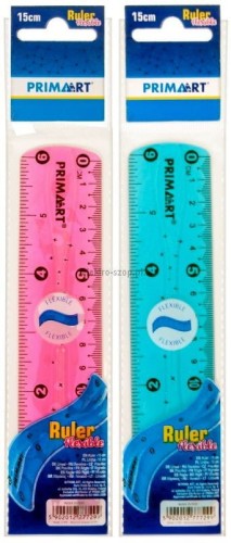 Linijka gumowany plastik Prima Art 15cm (357039)
