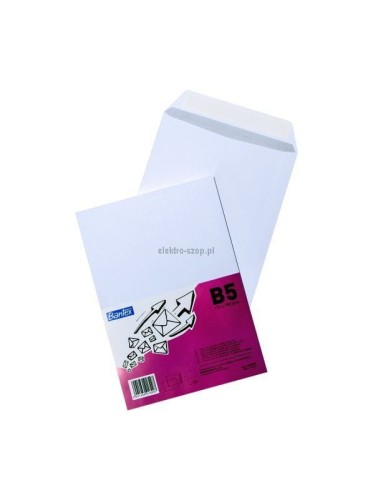 Koperta Bantex HK B5 - biały [mm:] 176x250 (400085700) 25 sztuk