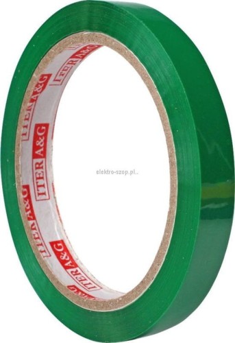 Taśma pakowa Iter A&amp;G 12mm zielona 66m