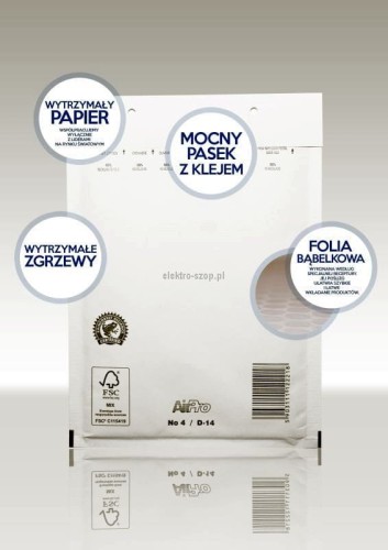 Koperta powietrzna AirPro 14/D - biały [mm:] 175x265