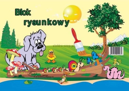 Blok rysunkowy Protos A4 biały 80g 19k [mm:] 210x297