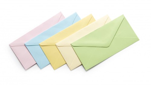 Koperta Galeria Papieru satynowana pastelowa - mix [mm:] 80x160 (280498) 50 sztuk