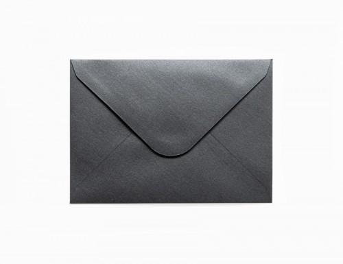 Koperta Galeria Papieru pearl C6 - czarny (280277) 10 sztuk