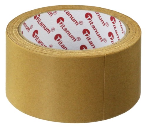 Taśma pakowa Titanum papierowa kraft 48mm brązowy 50m