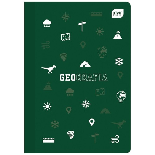 Zeszyt tematyczny Interdruk Geografia A5 60k. 70g krata