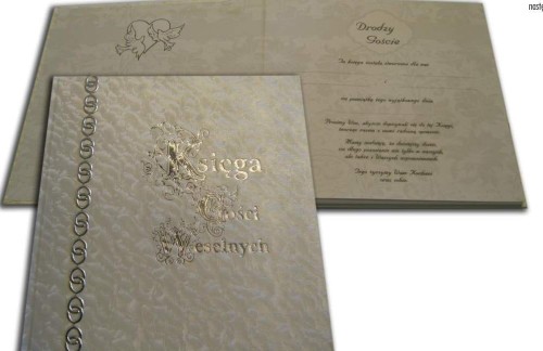 Kronika Warta księga pamiatkowa złocona - biały [mm:] 225x220 (319-103)