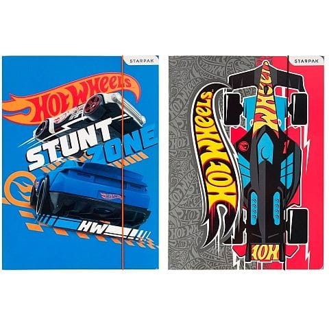 Teczka kartonowa na gumkę Starpak Hot Wheels St A4 kolor: różnokolorowy (337292)