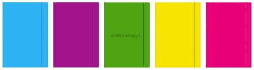 Teczka kartonowa na gumkę Interdruk A3 kolor: mix (TEGUFLUOA3)