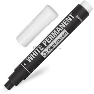 Marker permanentny Centropen, biały 2,5mm okrągła końcówka (8586)