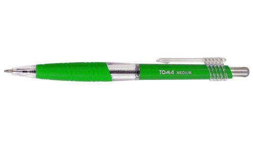 Długopis olejowy Toma Medium zielony 1,0mm (TO-038)