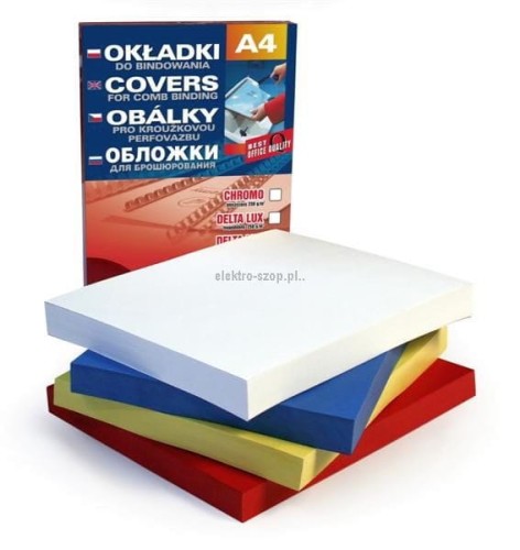 Karton do bindowania Argo delta A4 - czarny 250g (407021)