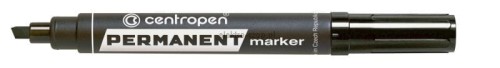 Marker permanentny Centropen 8576, czarny 2,0-5,0mm ścięta końcówka (585760112)